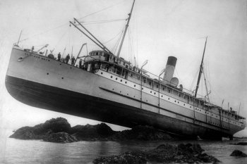 Пароход «Принцесса Мэй» - история кораблекрушения и спасения судна