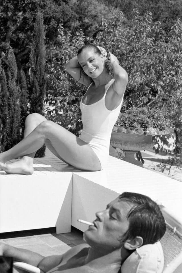 Фото Ален Делон и Роми Шнайдер (Alain Delon and Romy Schneider )