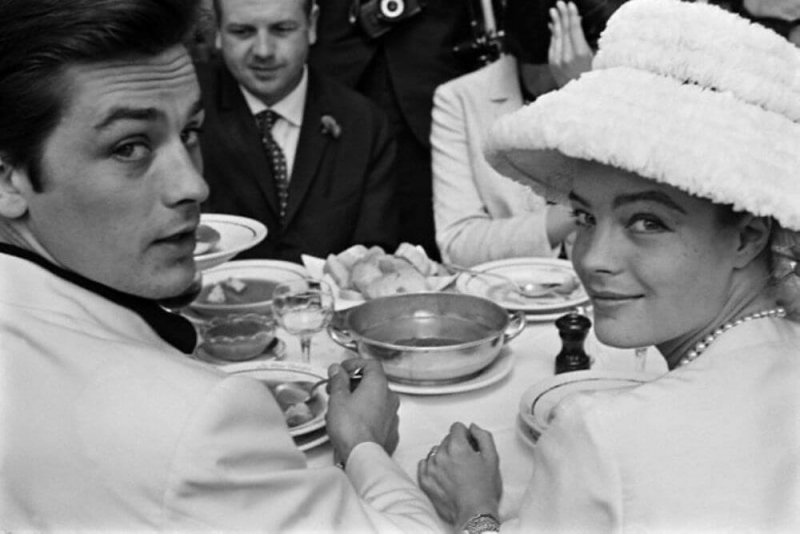 Фото Ален Делон и Роми Шнайдер (Alain Delon and Romy Schneider )
