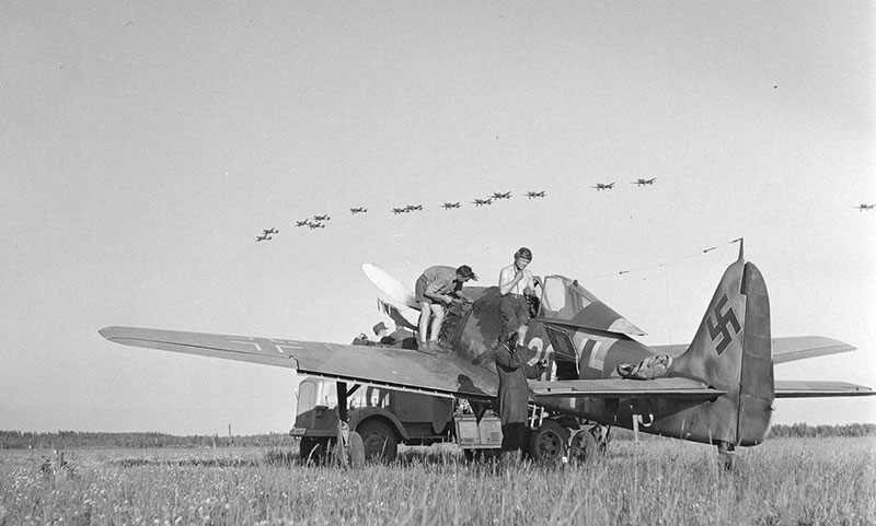 Бомбардировщики Юнкерс Ю-87, 2 июля 1944 год - Финляндия, Вторая мировая война