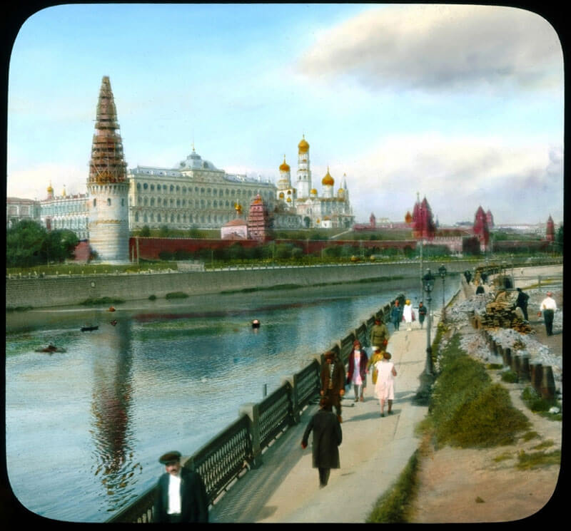 Кремль с Большого Каменного Моста, Москва 1930-е годы