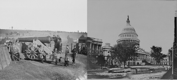 Фото Вашингтона середины 19 века в период гражданской войны 1861-1865 гг.