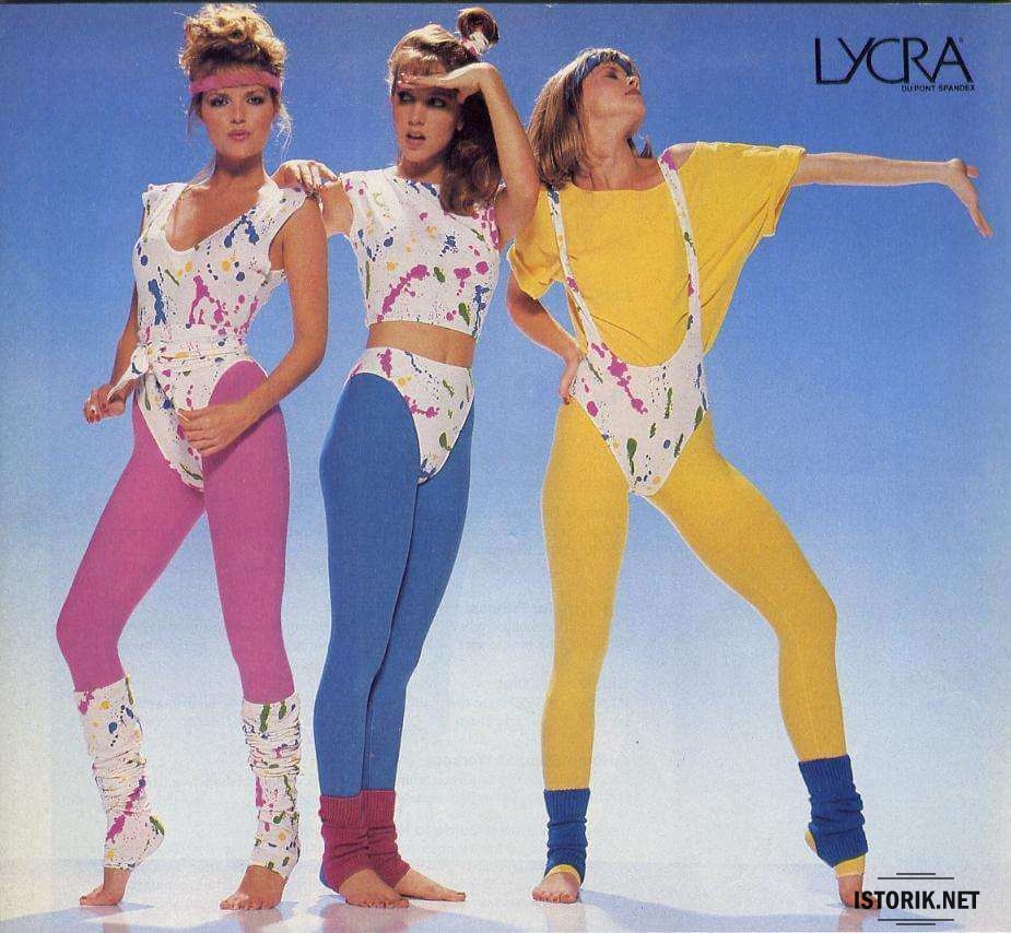 Одежда Спандекс - 1980-е