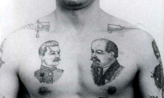 Татуировки Ленина и Сталина