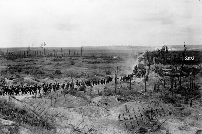 Немецкие солдаты во Втором Марнском сражении, 1918