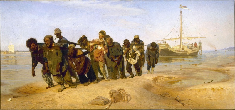 Бурлаки на Волге – Илья Репин, 1870-1873